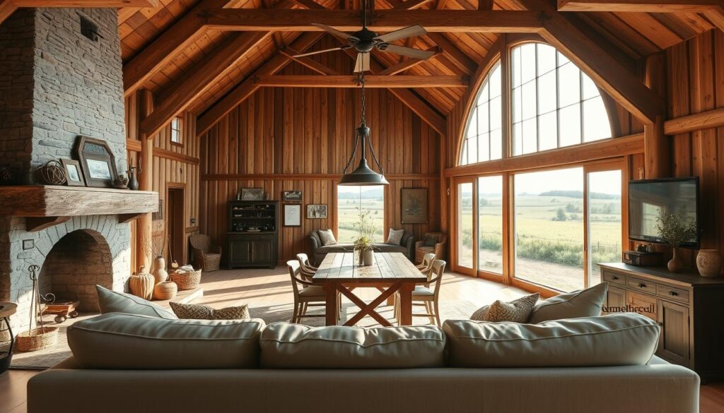 barn living space