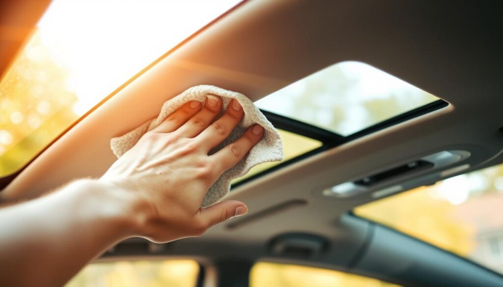 easy car interior roof cleaning