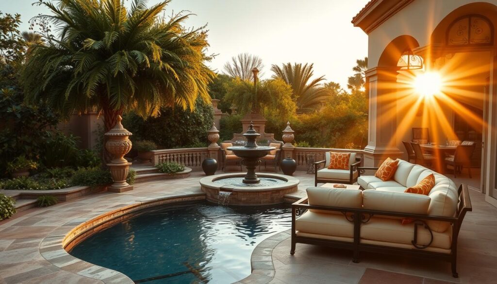 luxurious patio design