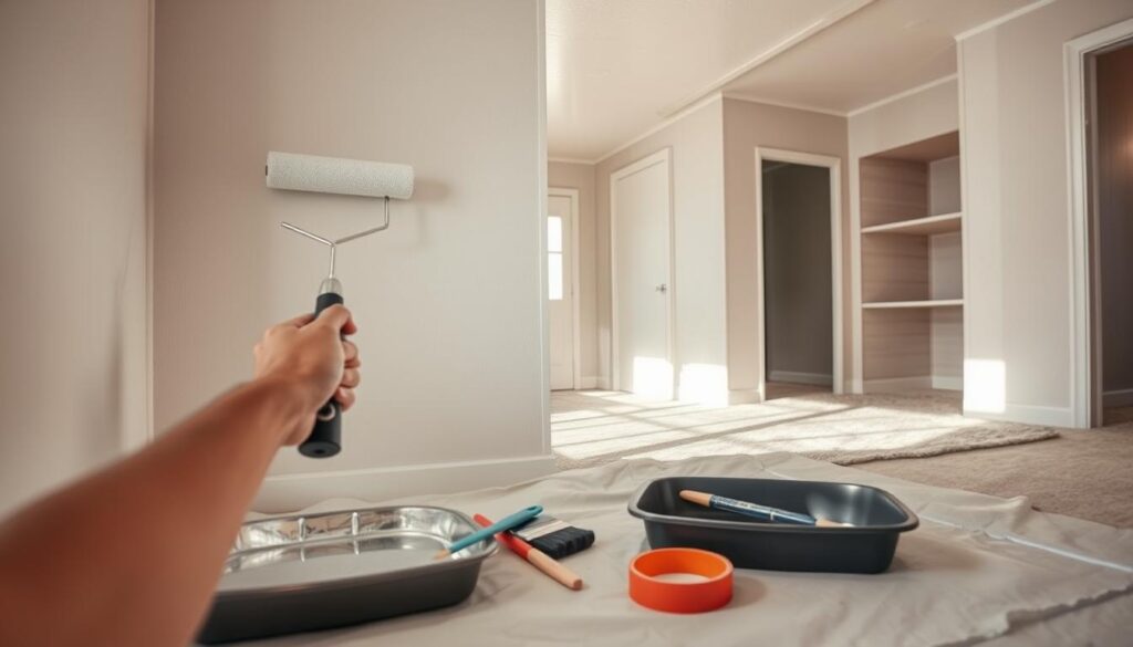 mobile home painting techniques